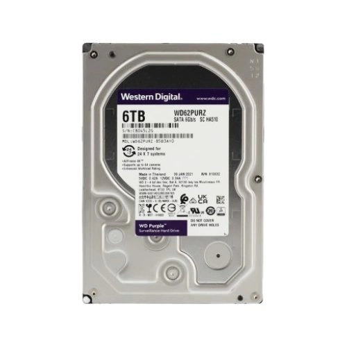 Pevný disk Western Digital PURPLE 3.5'' HDD 6TB 5640RPM SATA 6Gb/s 128MB | WD62PURZ