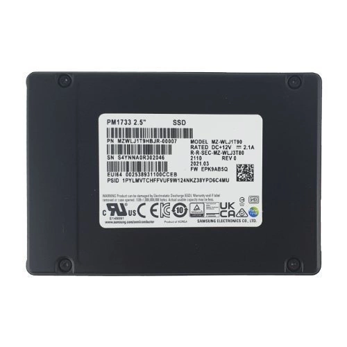 SSD disk Samsung PM1733 7,68TB U.2 NVMe PCIe | MZWLJ7T6HALA