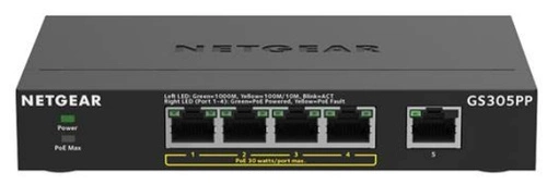 Přepínač Netgear GS305PP-300EUS 5x 1Gb 83 W PoE+