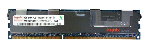 Paměť RAM 1x 4GB Hynix ECC REGISTERED DDR3 1333MHz PC3-10600 RDIMM | HMT151R7BFR4C-H9