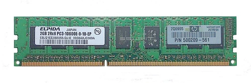 Paměť RAM 1x 2GB ELPIDA ECC UNBUFFERED DDR3 1333MHz PC3-10600 UDIMM | EBJ21EE8BAWA-DJ-E
