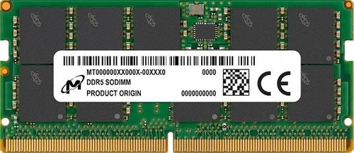 Paměť RAM 1x 16 GB Micron SO-DIMM ECC DDR5 4800MHz PC5-38400 | MTC10C1084S1TC48BA1R