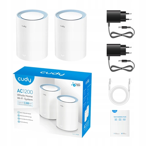 Access Point Cudy M1200(2-PACK) 2.4 GHz | 5 GHz 867 Mb/s 802.11 a/b/g/n/ac