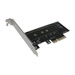 Adaptér PCI-e x4 M.2 NGFF M Key SSD NVMe