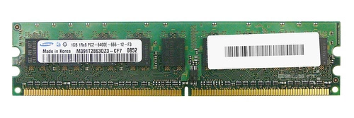 Paměť RAM 1x 1GB Samsung ECC UNBUFFERED DDR2 800MHz PC2-6400 UDIMM | M391T2863QZ3-CF7