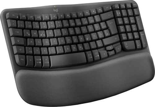 Klávesnice Bezdrátové připojení Logitech Klíče Wave pro firmy QWERTZ