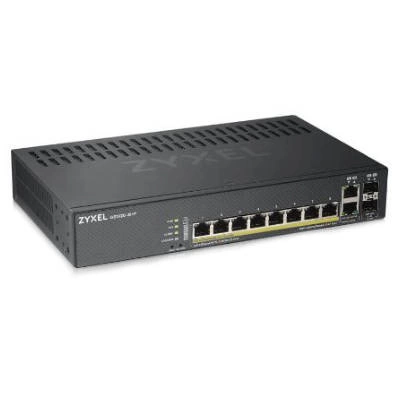 Přepínač Zyxel GS1920-8HPV2-EU0101F 8x 1Gb 2x RJ-45/SFP 130 W PoE+