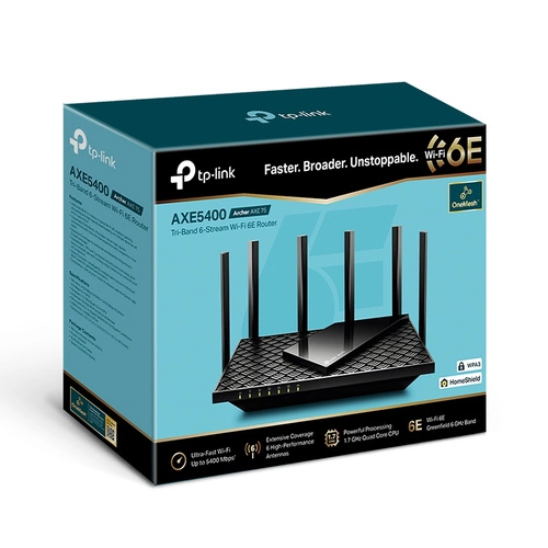 Router TP-LINK Archer AXE75 4x 1Gb 2402 Mb/s