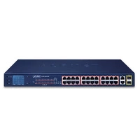 Síťový přepínač Planet FGSW-2622VHP 24x 100Mb 2x RJ-45/SFP 300 W PoE+
