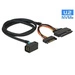 Delock Kabel SFF-8643 > U.2 SFF-8639 + SATA power connector 0.75m | 84822