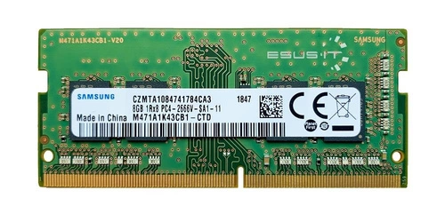 Paměť RAM 1x 8GB Samsung SO-DIMM DDR4 2666MHz PC4-21300 | M471A1K43CB1-CTD
