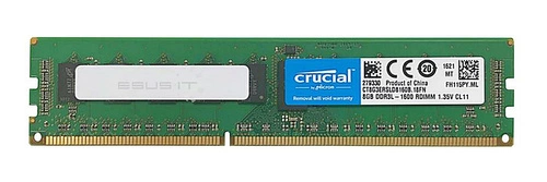 Paměť RAM 1x 8GB Crucial ECC REGISTERED DDR3 1600MHz PC3-12800 RDIMM | CT8G3ERSLD8160B.18FN