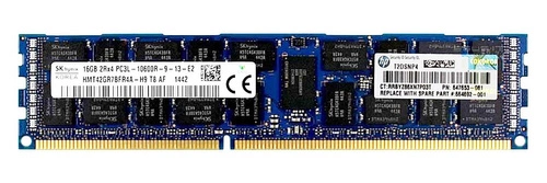 Paměť RAM 1x 16GB Hynix ECC REGISTERED DDR3 1333MHz PC3-10600 RDIMM | HMT42GR7BFR4A-H9