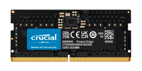 Paměť RAM 1 x 8GB Crucial SO-DIMM DDR5 4800MHz PC5-38400 | CT8G48C40S5