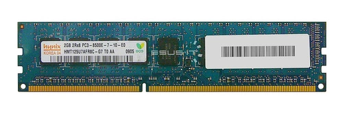 Paměť RAM 1x 2GB Hynix ECC UNBUFFERED DDR3 1066MHz PC3-8500 UDIMM | HMT125U7AFR8C-G7