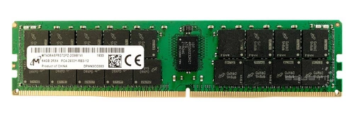 Paměť RAM 1x 64GB Micron ECC REGISTERED DDR4 2Rx4 2933MHz PC4-23400 RDIMM | MTA36ASF8G72PZ-2G9