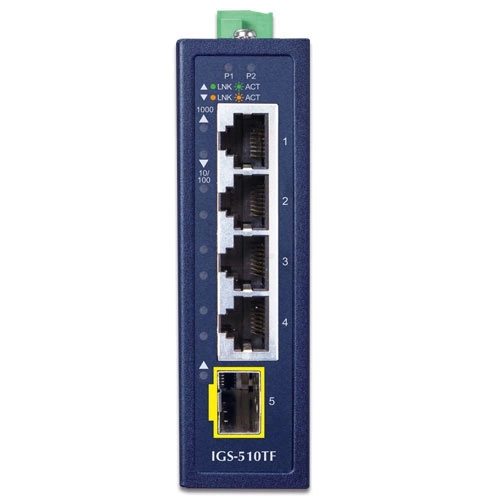 Přepínač Planet IGS-510TF 4x 1Gb 1x SFP