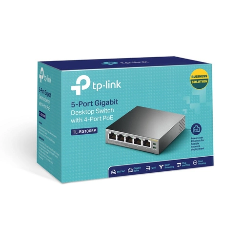 Přepínač TP-LINK TL-SG1005P 5x 1Gb 65 W PoE+