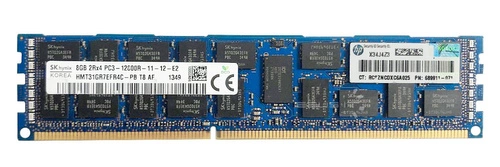 Paměť RAM 1x 8GB Hynix ECC REGISTERED DDR3 2Rx4 1600MHz PC3-12800 RDIMM | HMT31GR7EFR4C-PB