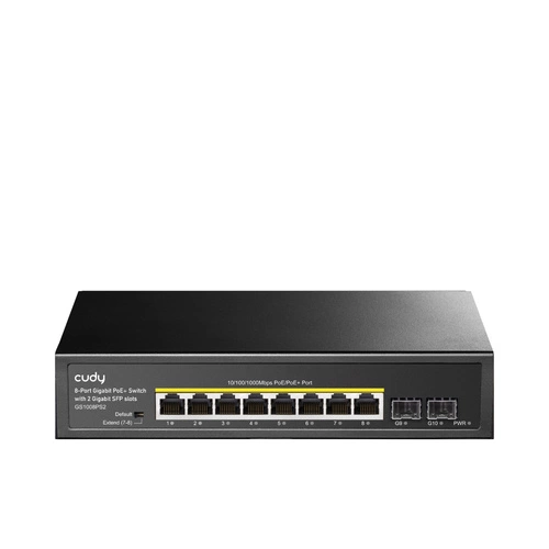 Přepínač Cudy GS1008PS2 8x 1Gb 2x SFP 120 W PoE+