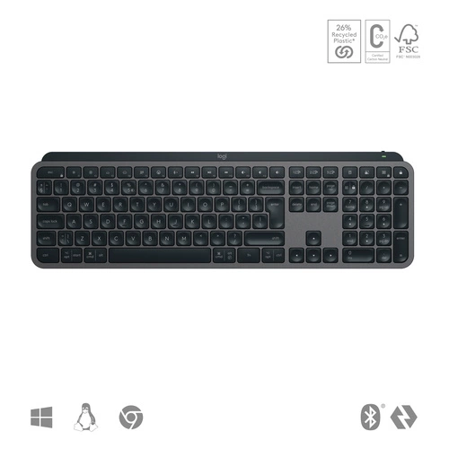 Klávesnice Bezdrátové připojení Logitech Klíče MX S QWERTY
