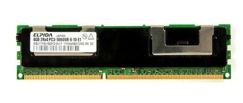 Paměť RAM 1x 4GB ELPIDA ECC REGISTERED DDR3 1333MHz PC3-10600 RDIMM | EBJ41HE4BDFD-DJ-F