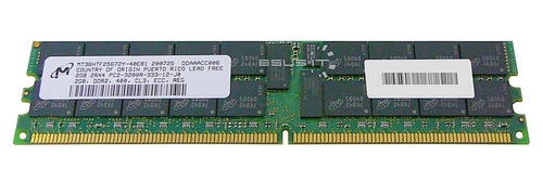 Paměť RAM 1x 2GB Micron ECC REGISTERED DDR2 400MHz PC2-3200 RDIMM | MT36HTF25672Y-40EB1
