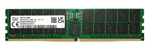 Paměť RAM 1x 64GB Hynix ECC REGISTERED DDR5 2Rx4 6400MHz PC5-51200 RDIMM | HMCG94AHBRA487N