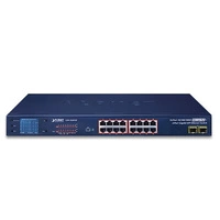 Síťový přepínač Planet GSW-1820VHP 16x 1Gb 2x SFP 300 W PoE+