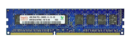 Paměť RAM 1x 4GB Hynix ECC UNBUFFERED DDR3 1333MHz PC3-10600 UDIMM | HMT351U7AFR8C-H9