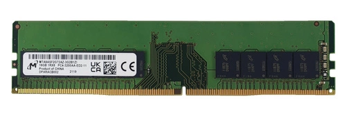 Paměť RAM 1x 16GB Micron ECC UNBUFFERED DDR4 1Rx8 3200MHz PC4-25600 UDIMM | MTA9ASF2G72AZ-3G2
