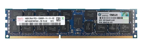 Paměť RAM 1x 16GB Hynix ECC REGISTERED DDR3 2Rx4 1600MHz PC3-12800 RDIMM | HMT42GR7MFR4C-PB
