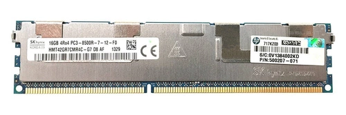 Paměť RAM 1x 16GB Hynix ECC REGISTERED DDR3 1066MHz PC3-8500 RDIMM | HMT42GR7CMR4C-G7