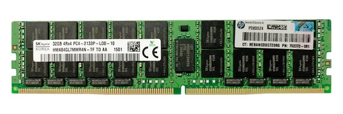 Paměť RAM 1x 32GB Hynix LOAD REDUCED DDR4 2133MHz PC4-17000 LRDIMM | 726722-B21 752372-081