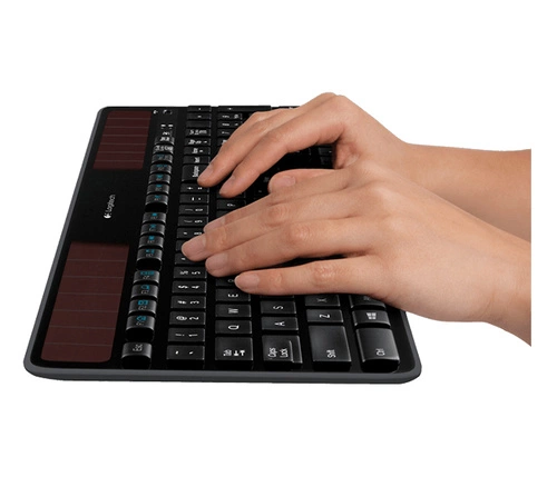 Klávesnice Bezdrátové připojení Logitech Bezdrátová solární klávesnice K750 QWERTZ