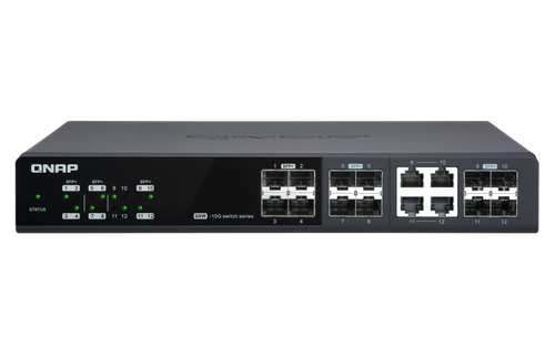 Přepínač QNAP QSW-M1204-4C 1x 1Gb 8x SFP+ 4x RJ-45/SFP+