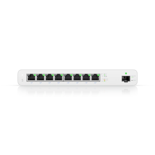 Přepínač Ubiquiti UISP-S 8x 1Gb 1x SFP 110 W Passive PoE