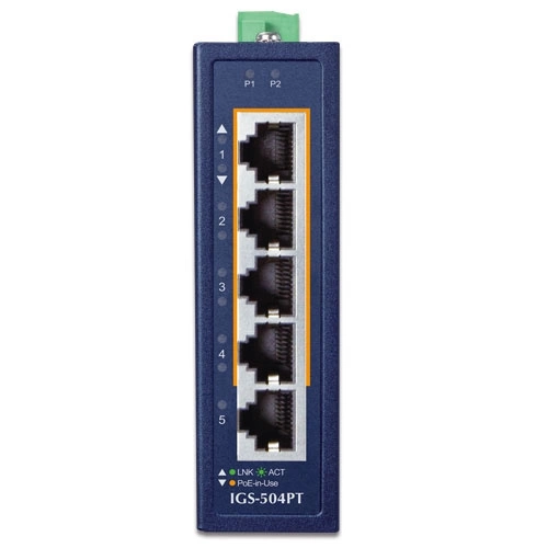 Přepínač Planet IGS-504PT 5x 1Gb 120 W PoE+