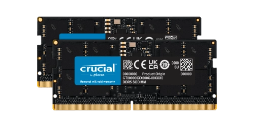 Paměť RAM 2 x 16GB Crucial SO-DIMM DDR5 4800MHz PC5-38400 | CT2K16G48C40S5