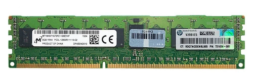 Paměť RAM 1x 8GB Micron ECC REGISTERED DDR3 1600MHz PC3-12800 RDIMM | MT18KSF1G72PZ-1G6