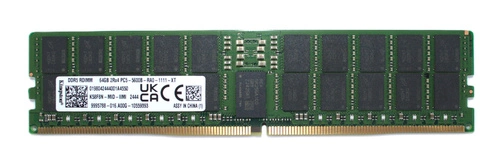 Paměť RAM 1x 64GB Kingston ECC REGISTERED DDR5 2Rx4 5600MHz PC5-44800 RDIMM | K58F8N-MID-IIMI4