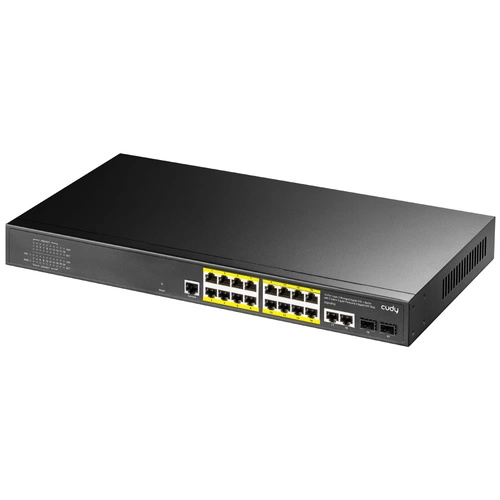 Přepínač Cudy GS2018PS2-200W 18x 1Gb 2x SFP 200 W PoE+
