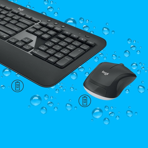 Klávesnice Bezdrátové připojení Logitech Pokročilý MK540 QWERTY