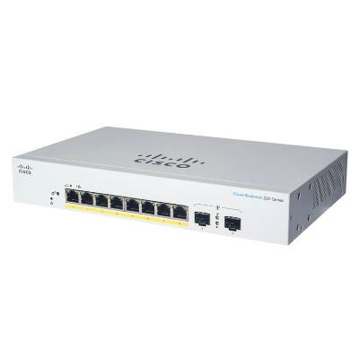 Switch Cisco Obchodní CBS220-8P-E-2G-EU 8x 1Gb 2x SFP 67 W PoE+