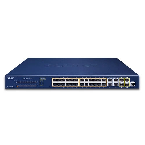 Přepínač Planet GS-4210-24PL4C 24x 1Gb 4x RJ-45/SFP 505 W PoE+