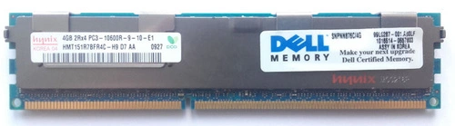 Paměť RAM 1x 4GB DELL PowerEdge & Precision Workstation DDR3 1333MHz ECC REGISTERED DIMM | SNPNN876C/4G