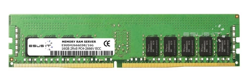 Paměť RAM 1x 16GB ESUS IT ECC UNBUFFERED DDR4 2Rx8 2666MHz PC4-21300 UDIMM | ESUD42666ED8/16G