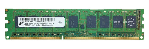 Paměť RAM 1x 4GB Micron ECC UNBUFFERED DDR3 2Rx8 1333MHz PC3-10600 UDIMM | MT18JSF51272AZ-1G4