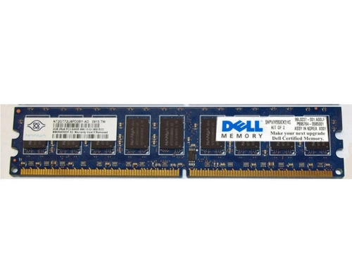 Paměť RAM 2x 2GB DELL PowerEdge & Precision Workstation DDR2 800MHz ECC UNBUFFERED DIMM | SNPWM553CK2/4G