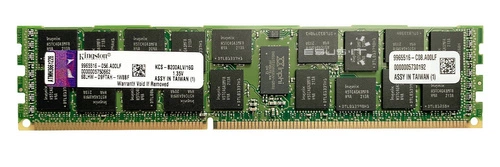 Paměť RAM 1x 16GB Kingston ECC REGISTERED DDR3 2Rx4 1333MHz PC3-10600 RDIMM | KCS-B200ALV/16G